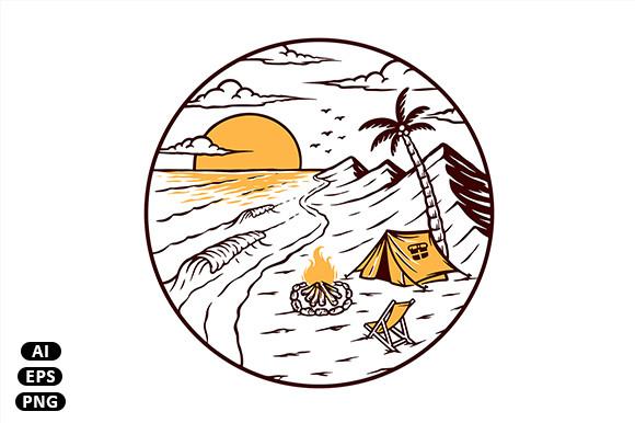 Camping on the Beautiful Beach