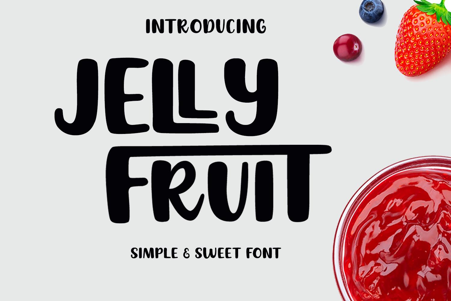 Jelly Fruit Font