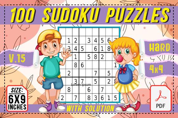 100 Sudoku Puzzles Hard 6x9 PDF Vol 15