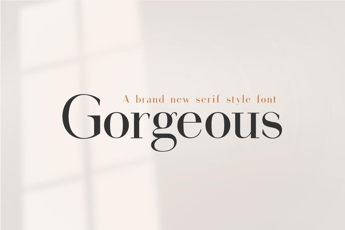 Gorgeous Font