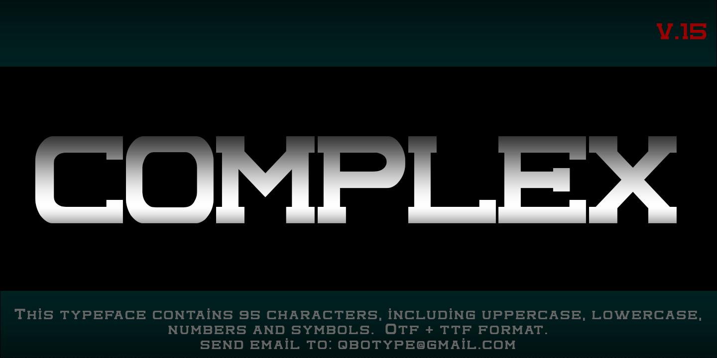 Complex Font