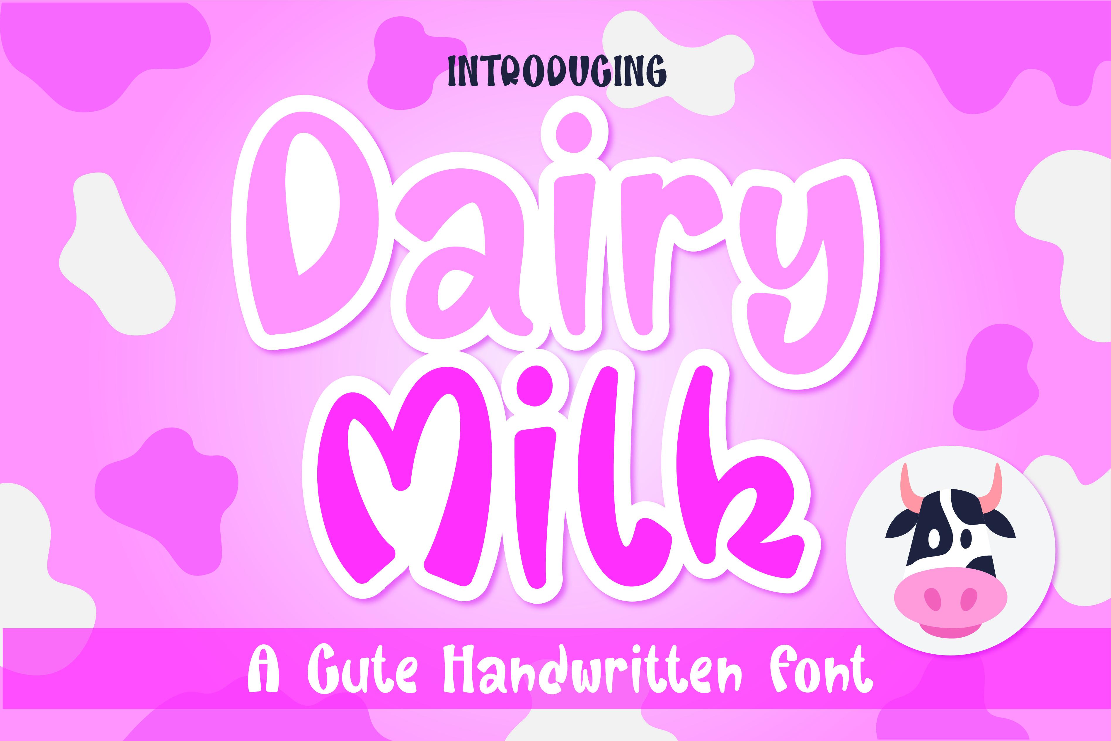 Dairy Milk Font