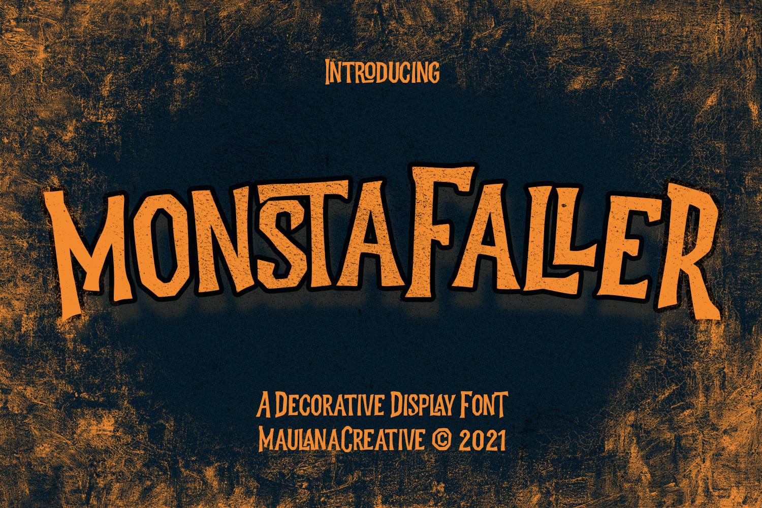 Monstafaller Font