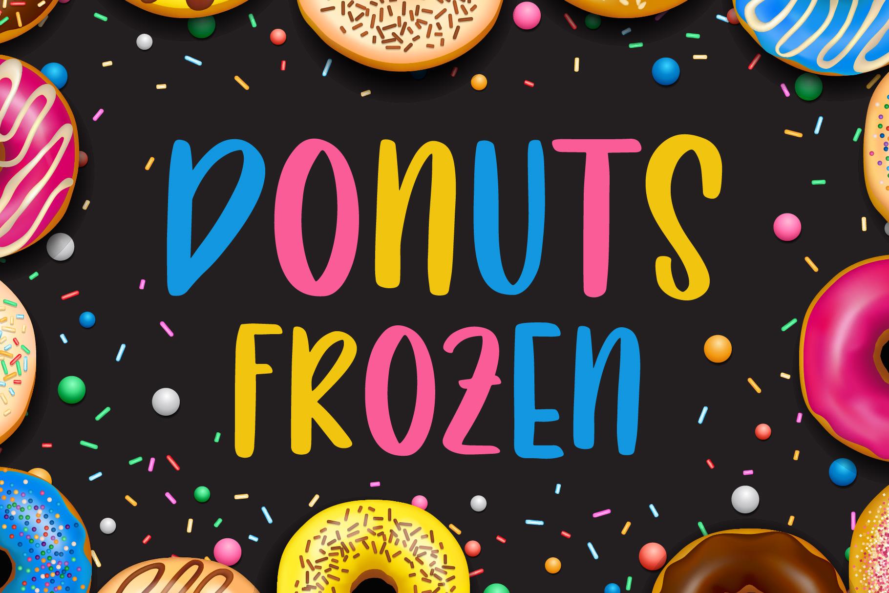 Donuts Frozen Font