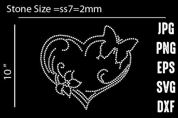 Love Rhinestone Templates