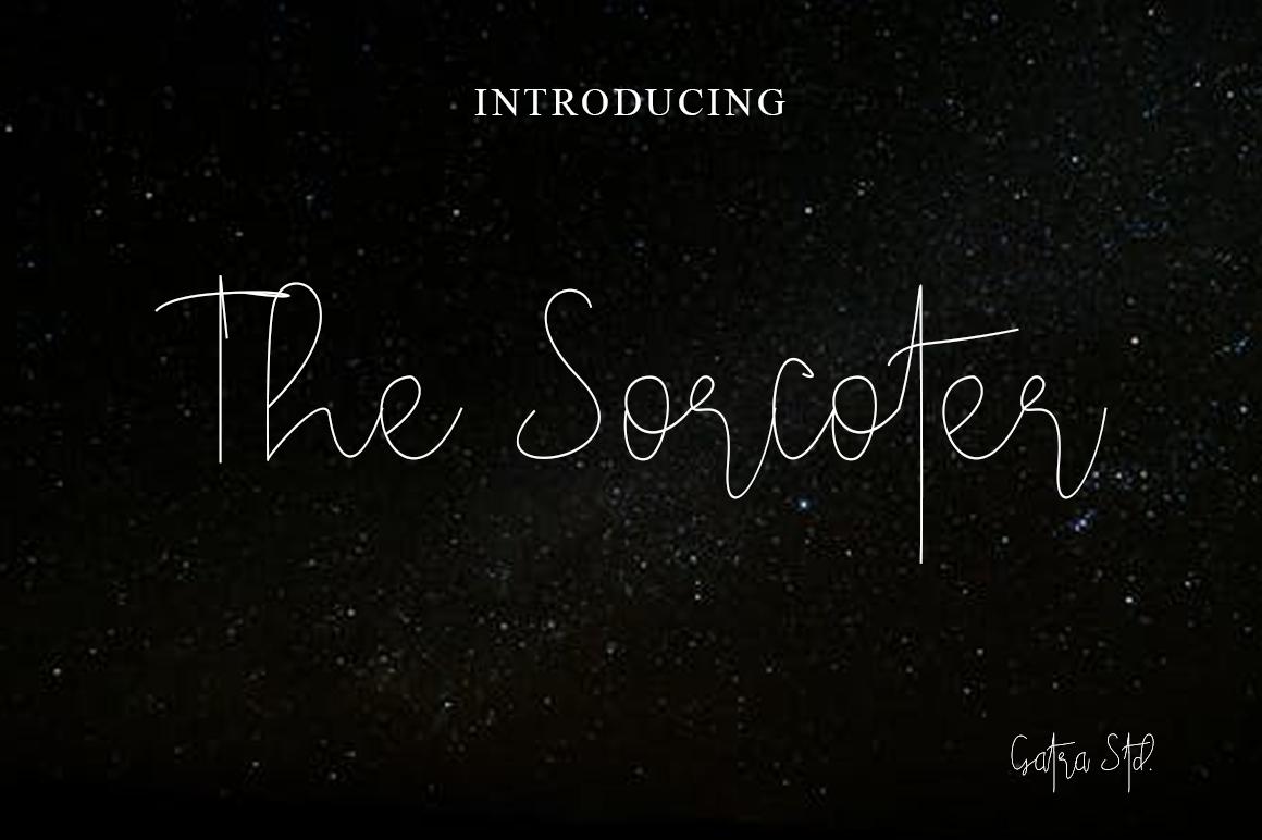 The Sorcoter Signature Font