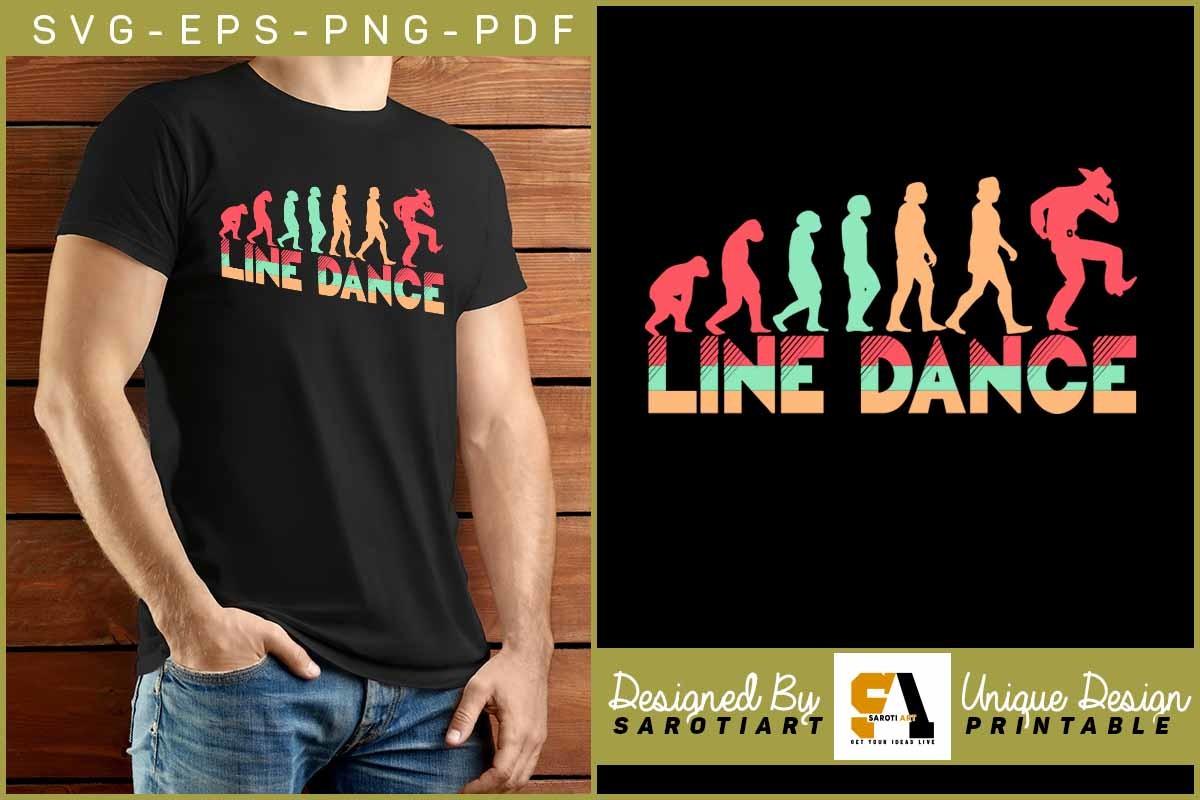 Line Dance Evolution Design for T-shirt