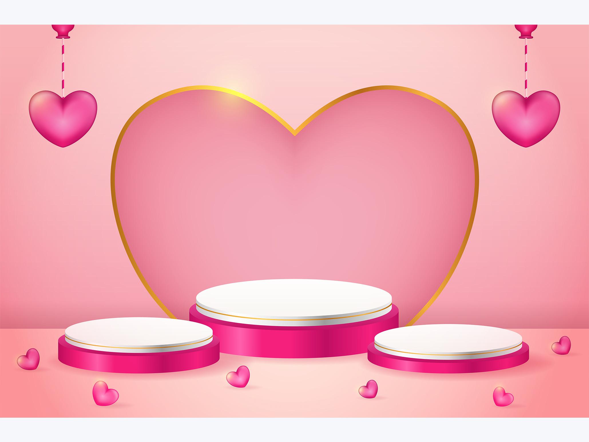 Podium Valentine - Graphic Template