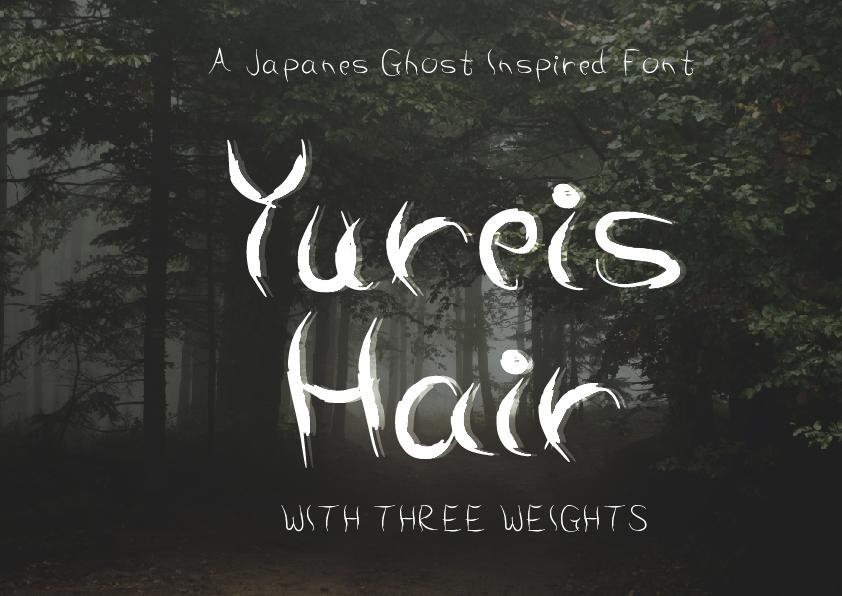 Yūrei's Hair Font