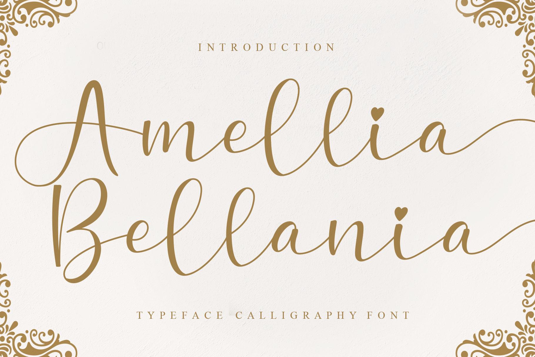 Amellia Bellania Font