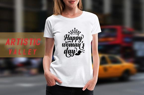 Woman's Day SVG Design, Happy Woman's Da