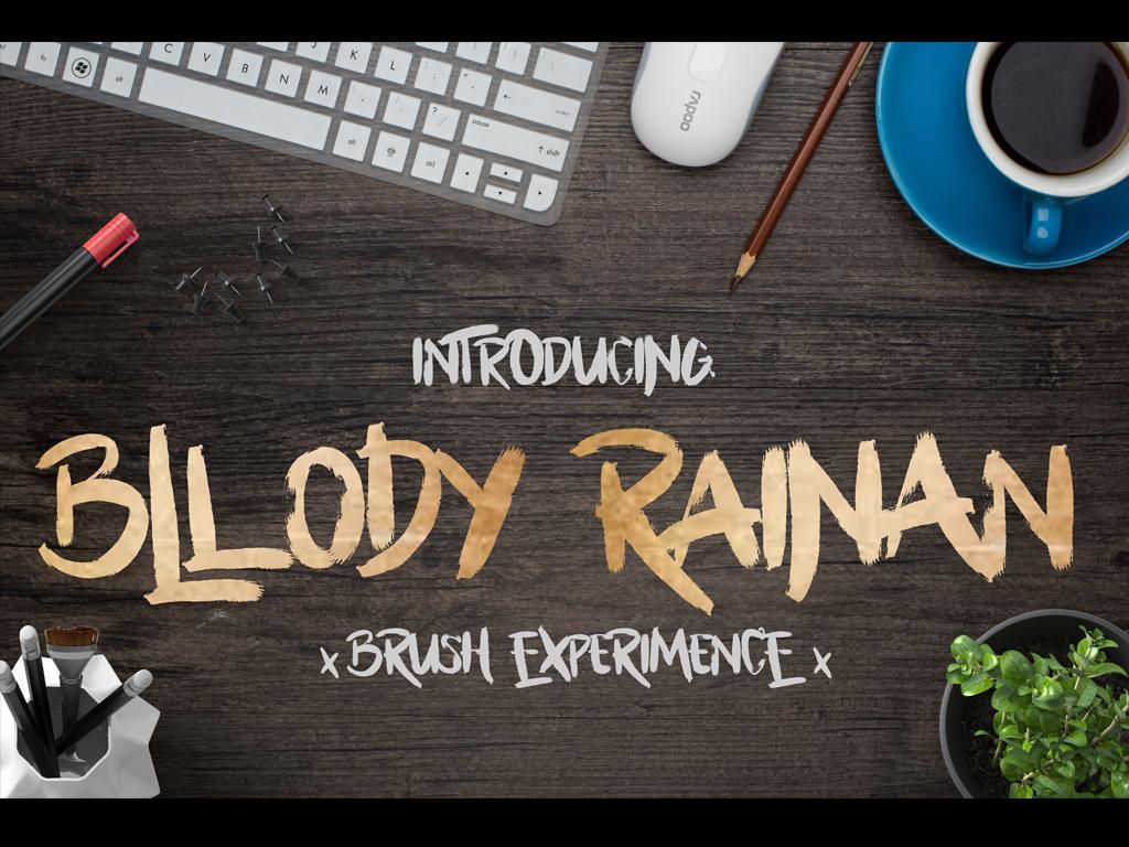 Bllody Rainan Font