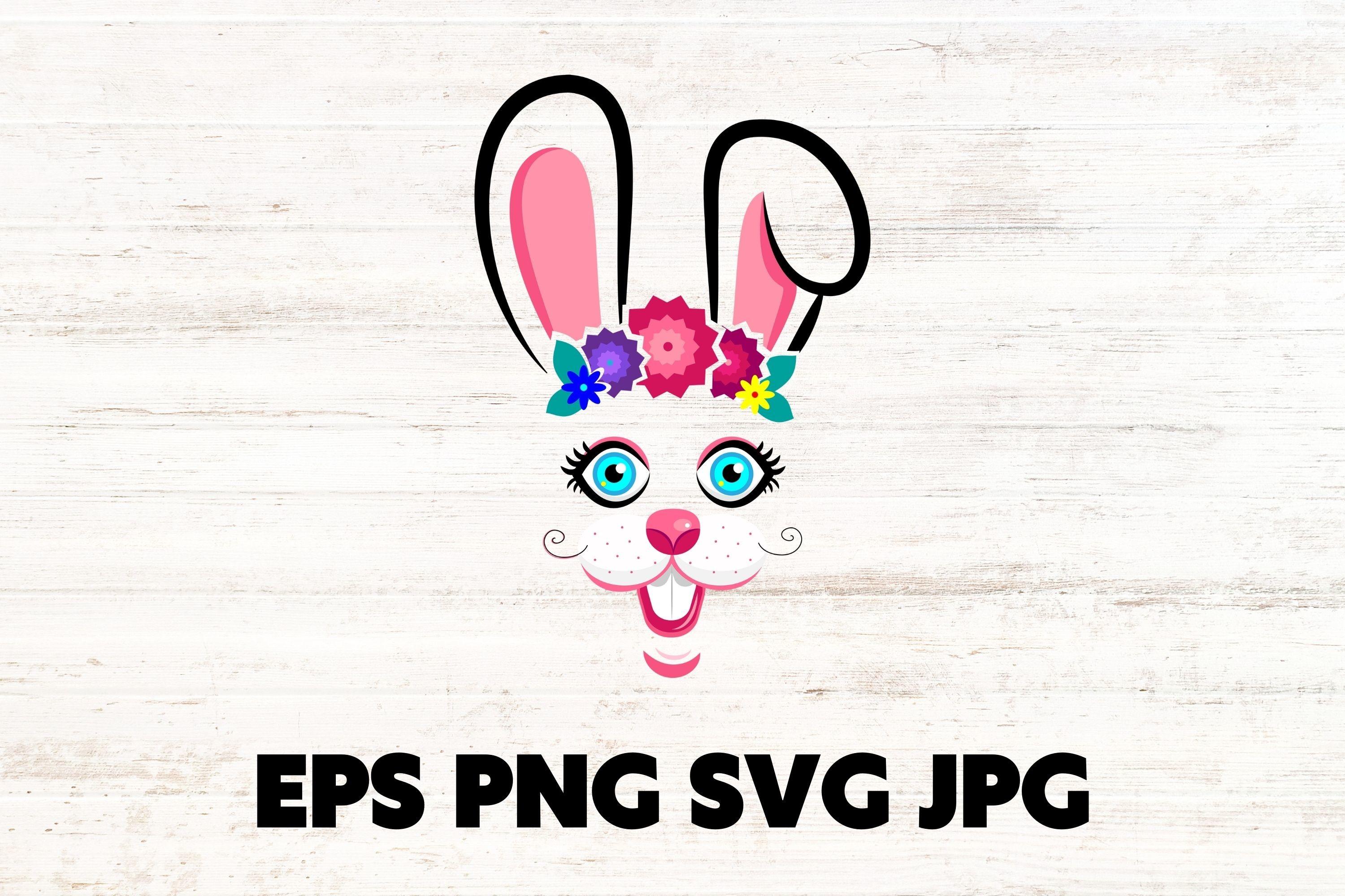 Kawaii Easter Bunny Muzzle SVG,bunny SVG