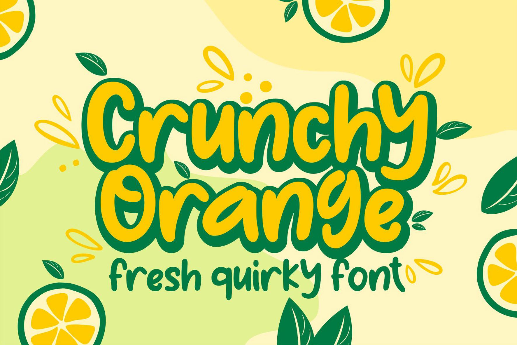 Crunchy Orange Font