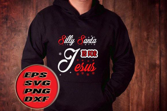 Christmas T Shirt Design, Silly Santa
