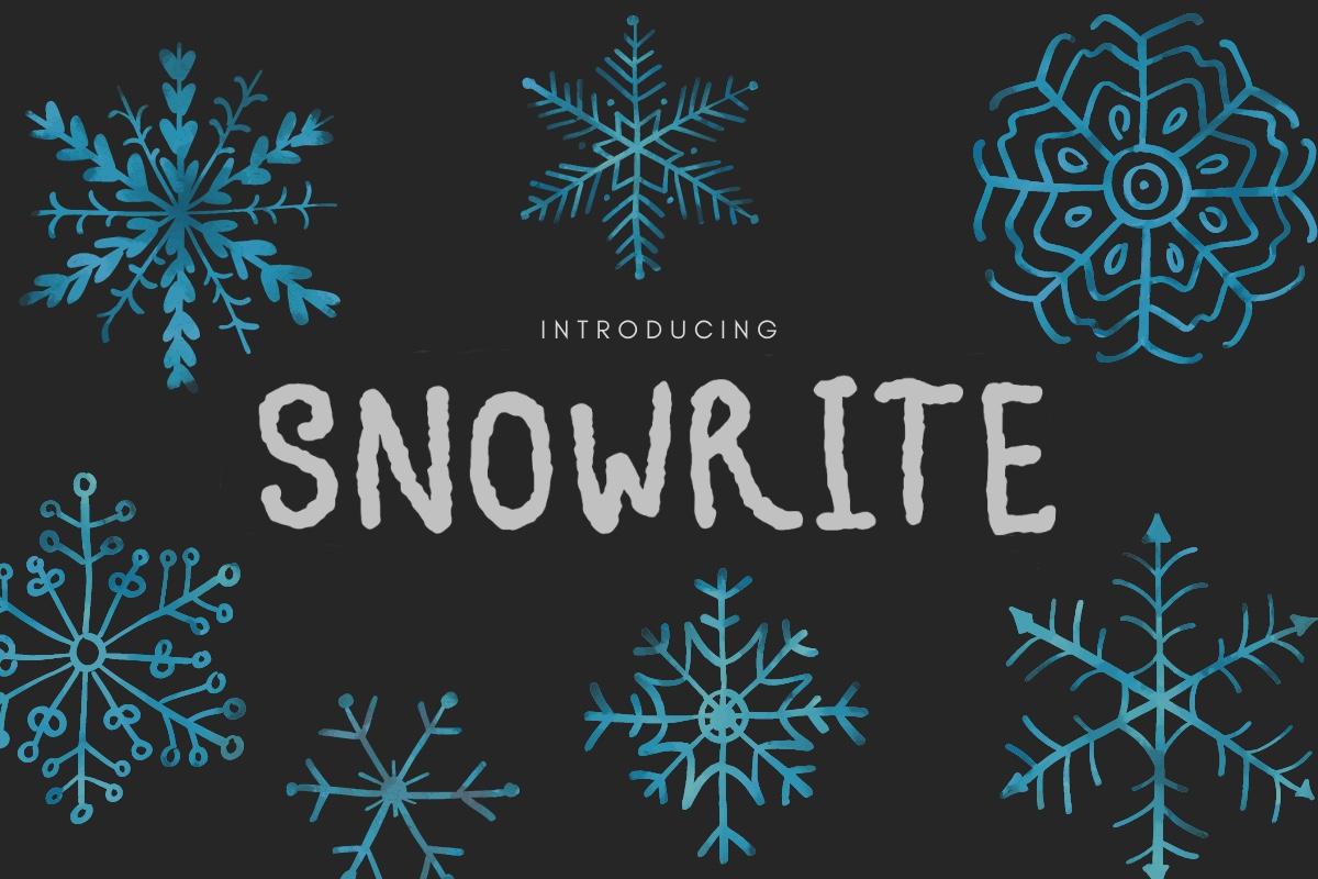 Snowrite Snow-like Font