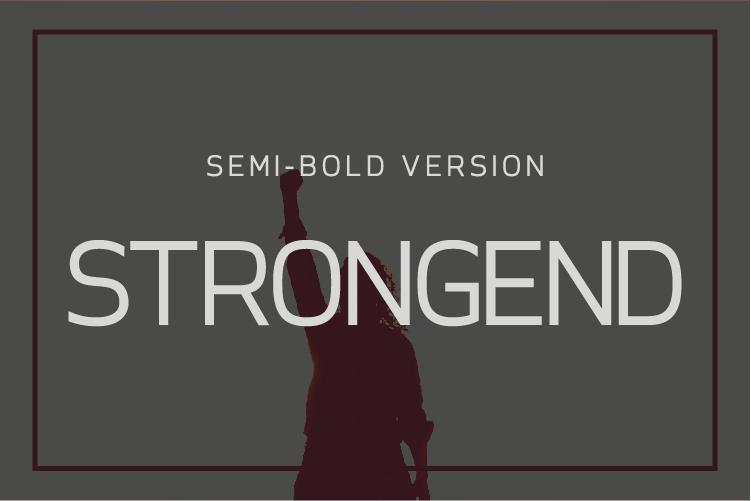 Strongend Semi-Bold Font
