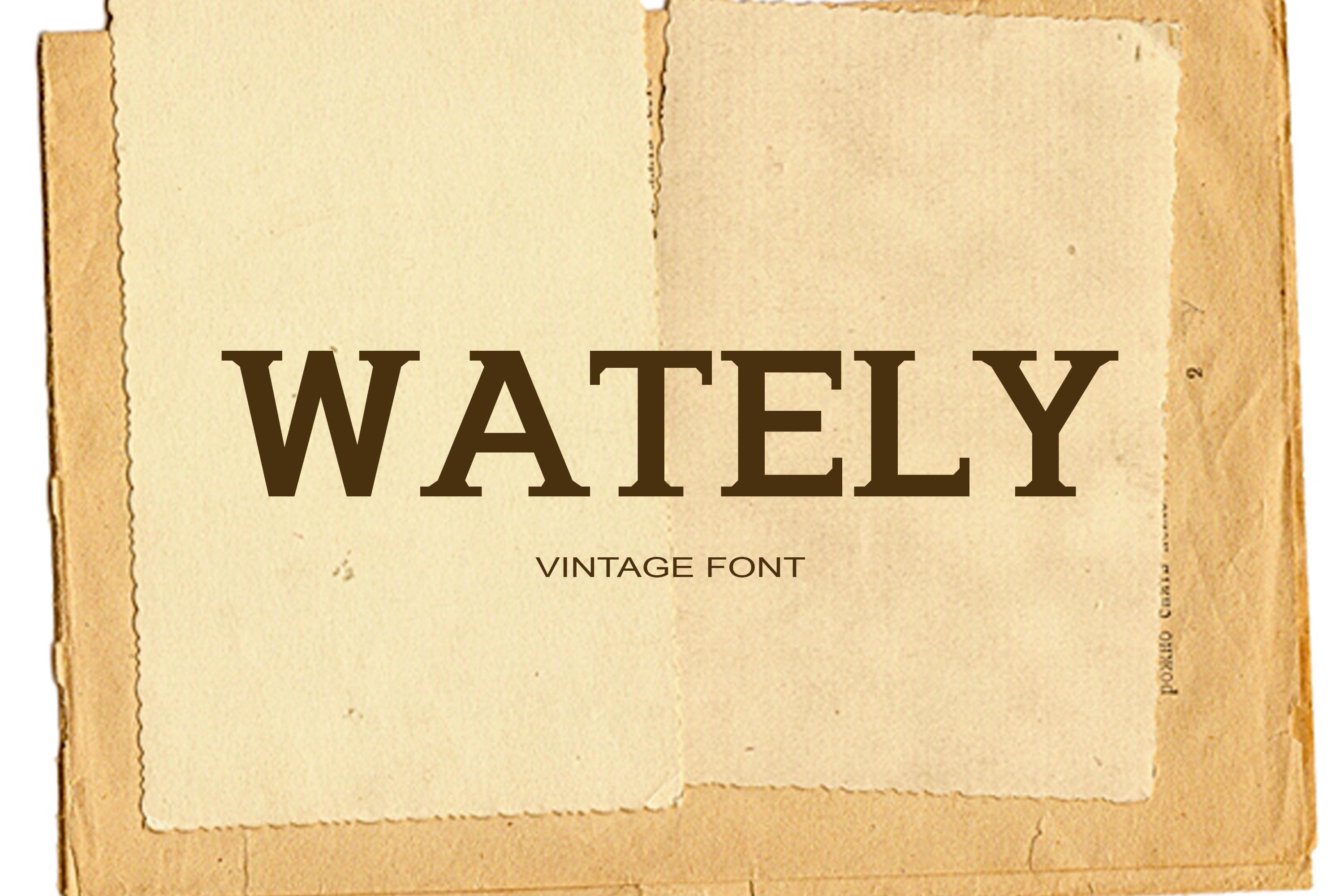 Wately Font