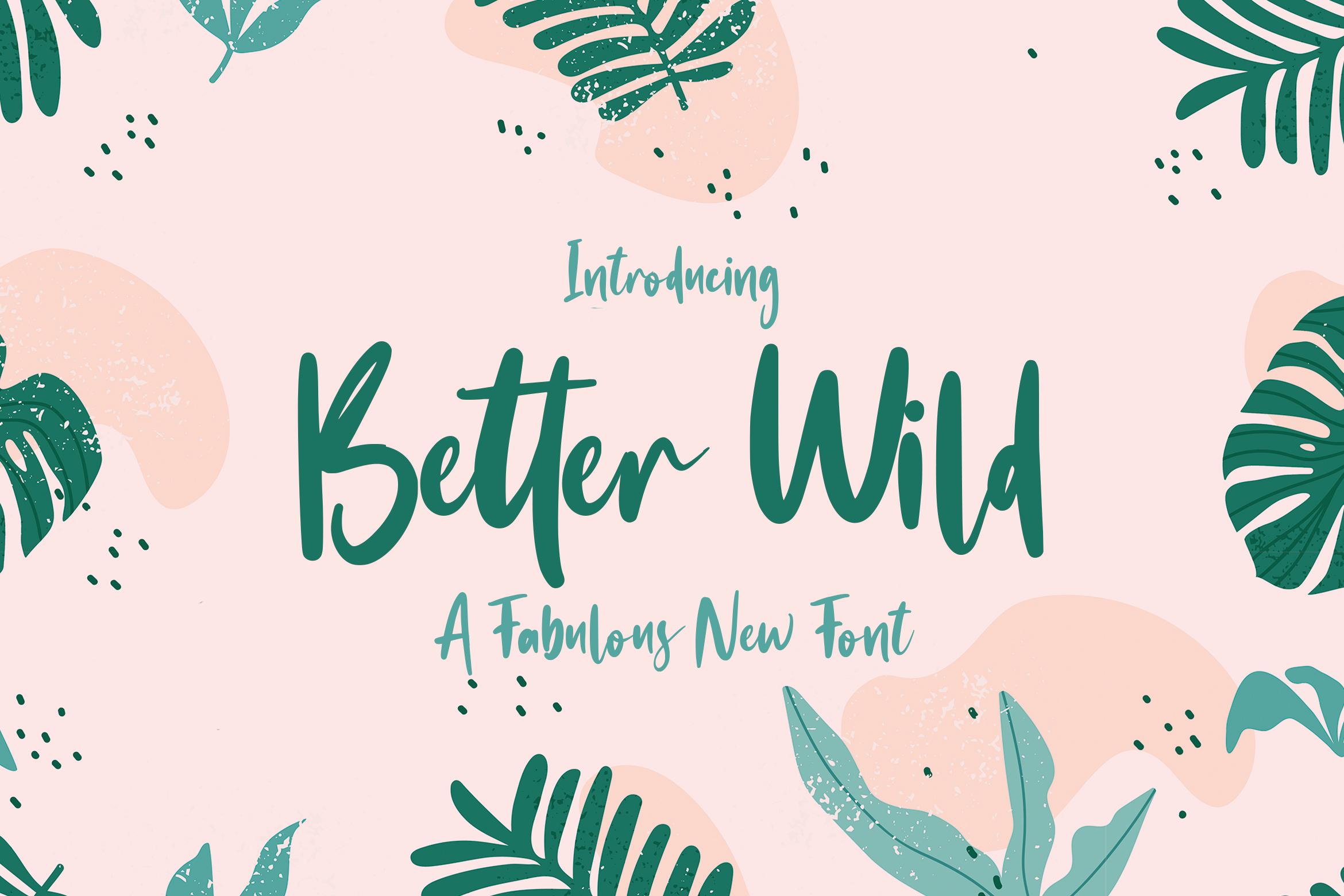 Better Wild Font