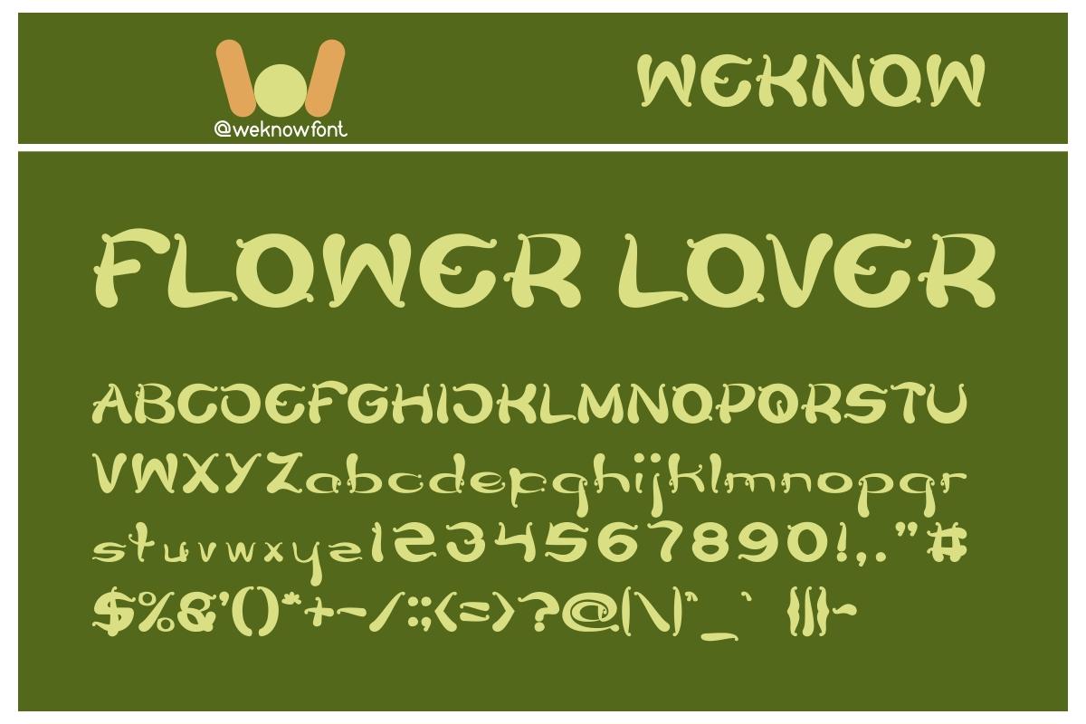 Flower Lover Font