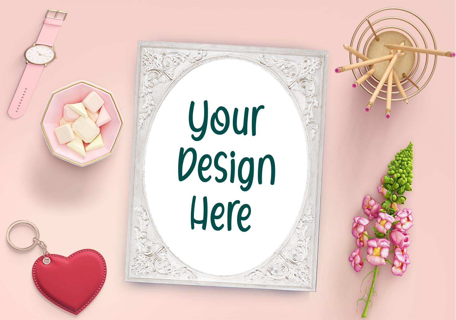 Oval Frame Mockup 2
