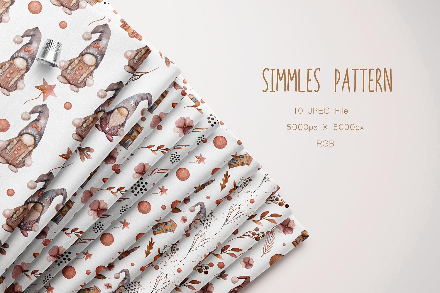 Patterns Christmas Gnome