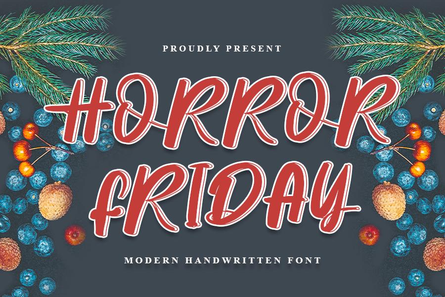Horror Friday Font
