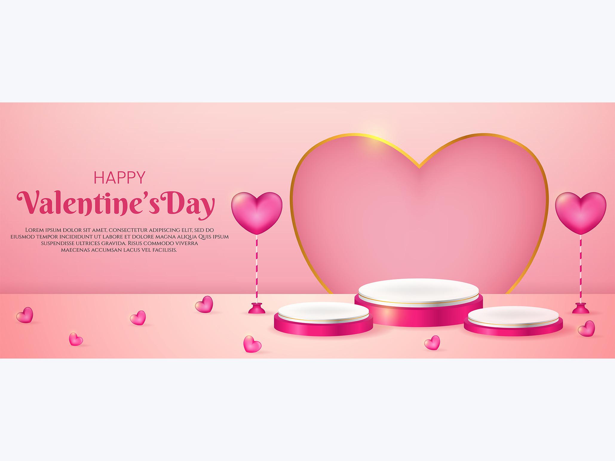 Podium Valentine - Graphic Template
