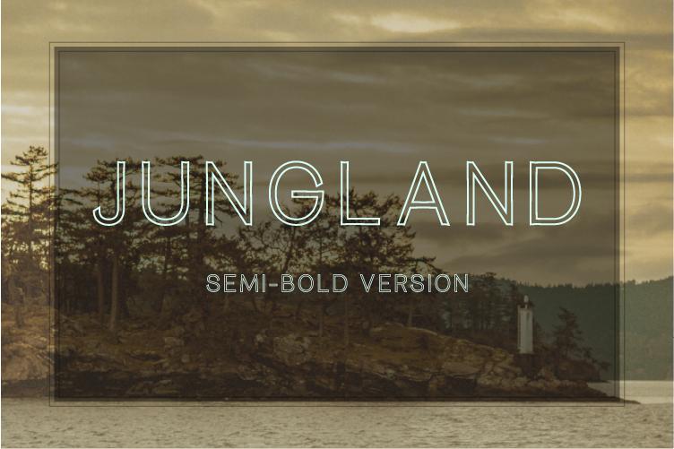 Jungland Outline Semi-Bold Font