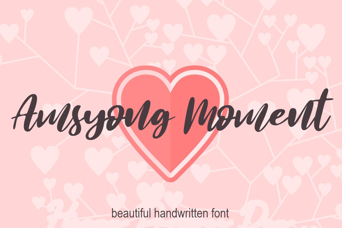 Amsyong Moment Font