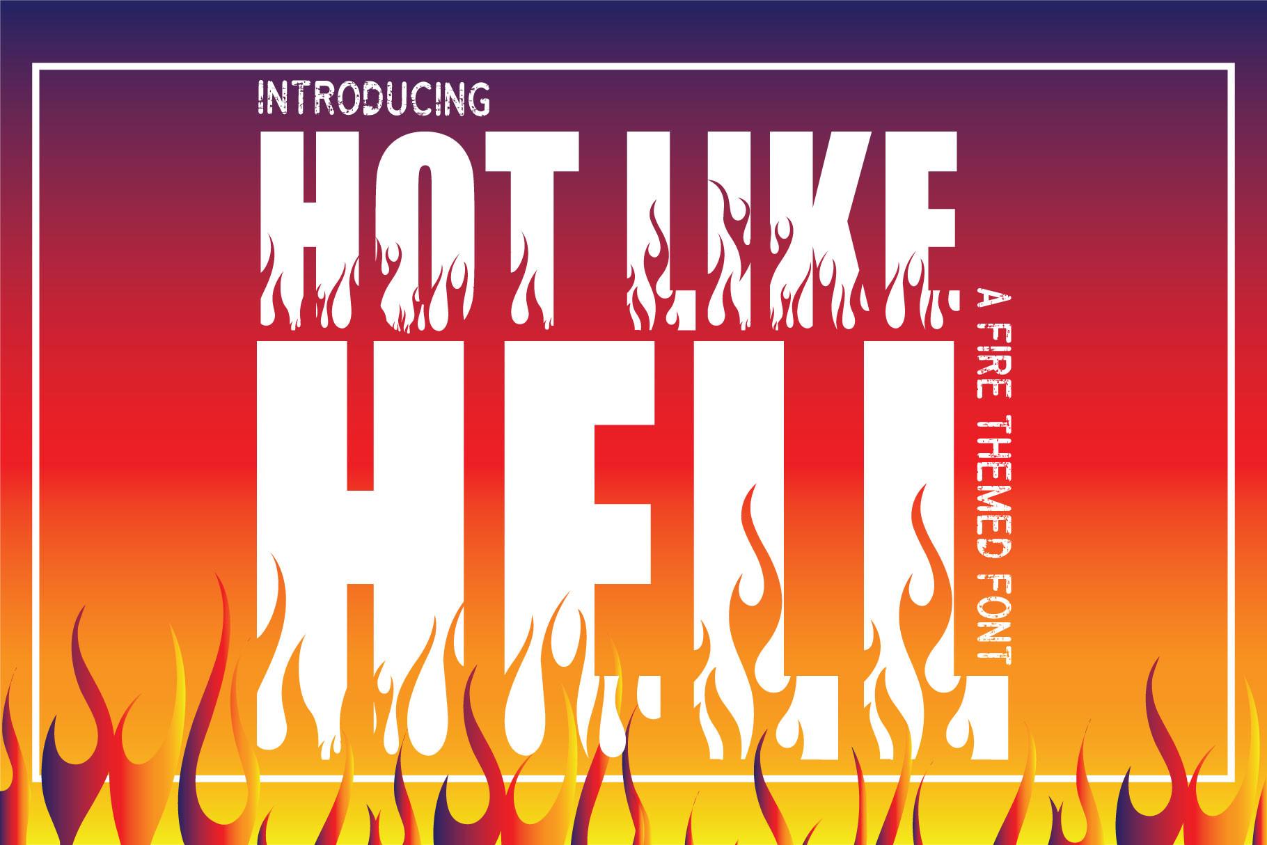 Hot Like Hell Font