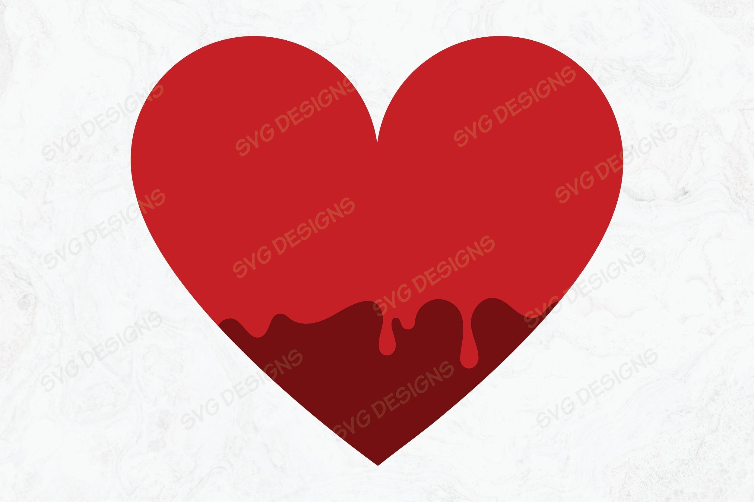 Drip Heart Svg, Heart Svg