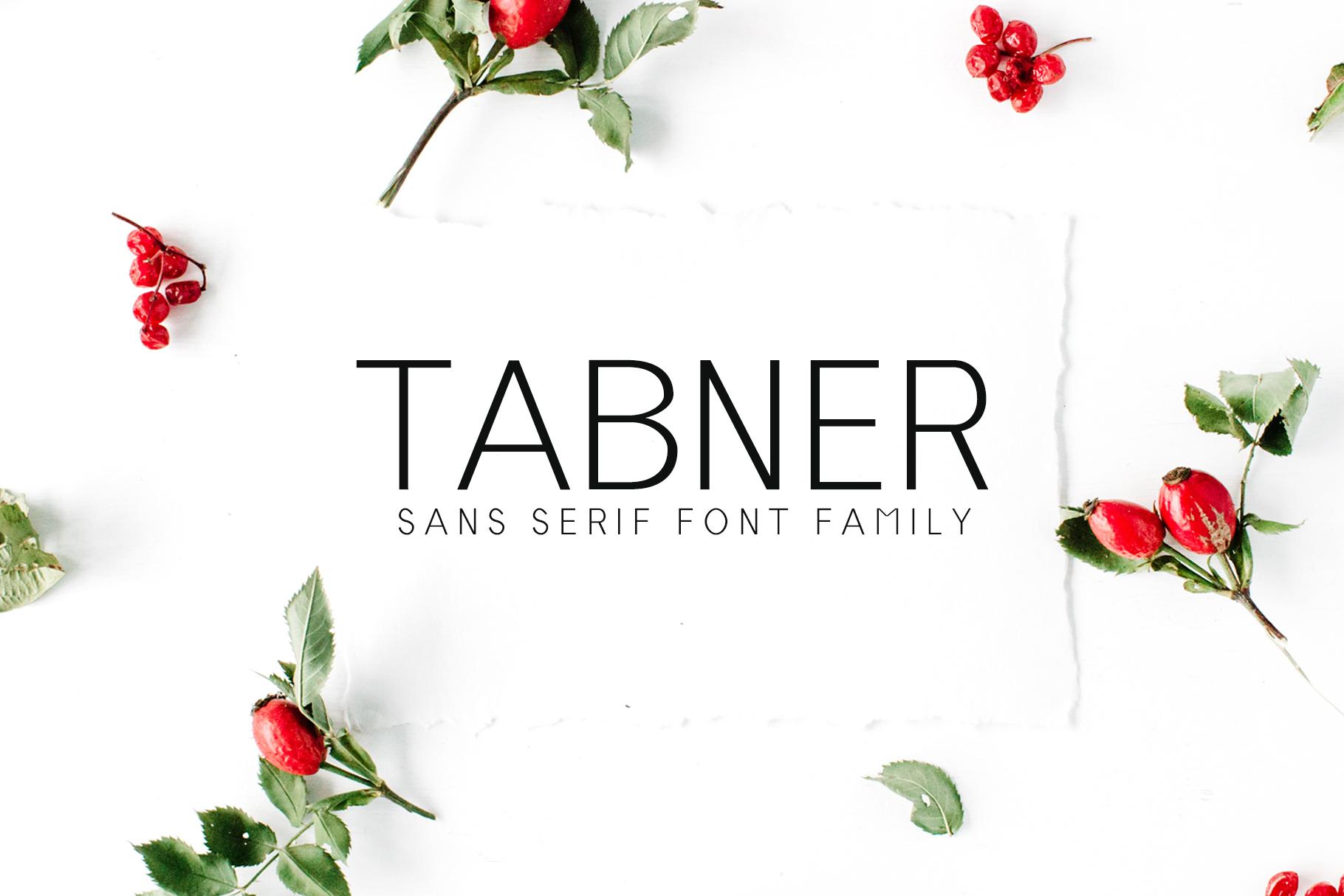 Tabner Family Font
