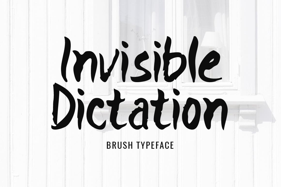 Invisible Dictation Font