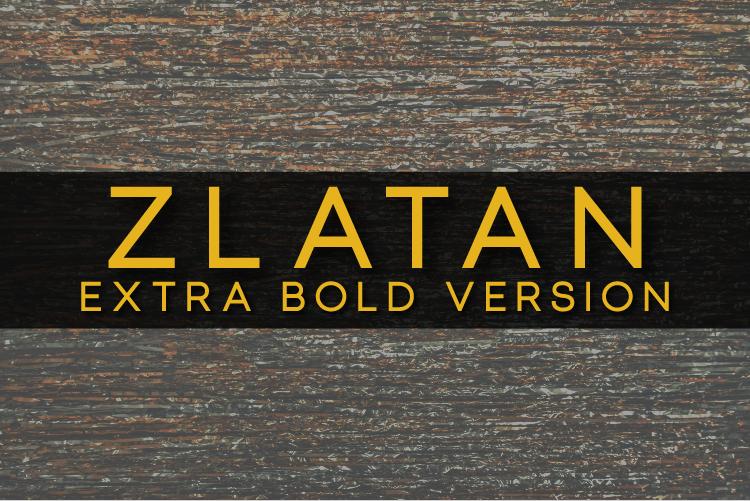 Zlatan Extra Bold Font