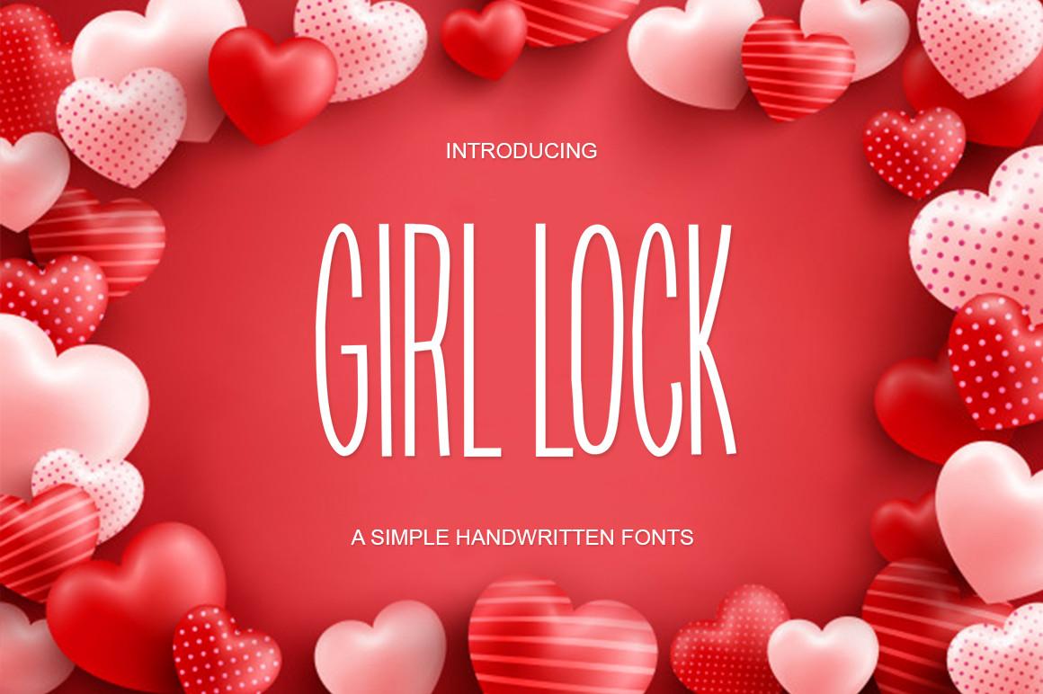Girl Lock Font