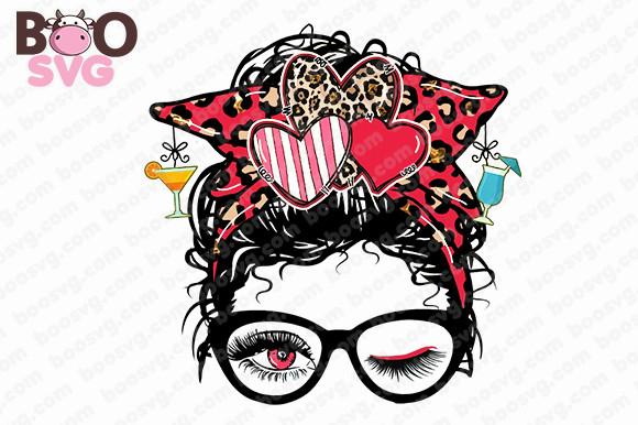 Valentine Day Bartender Messy Bun