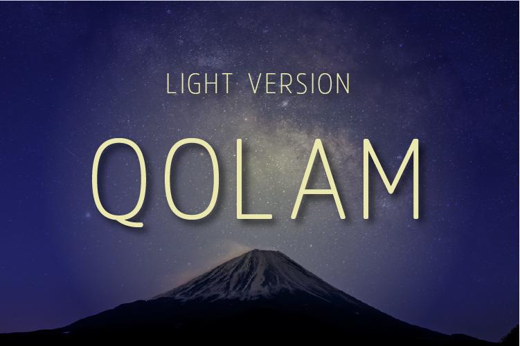 Qolam Light Font