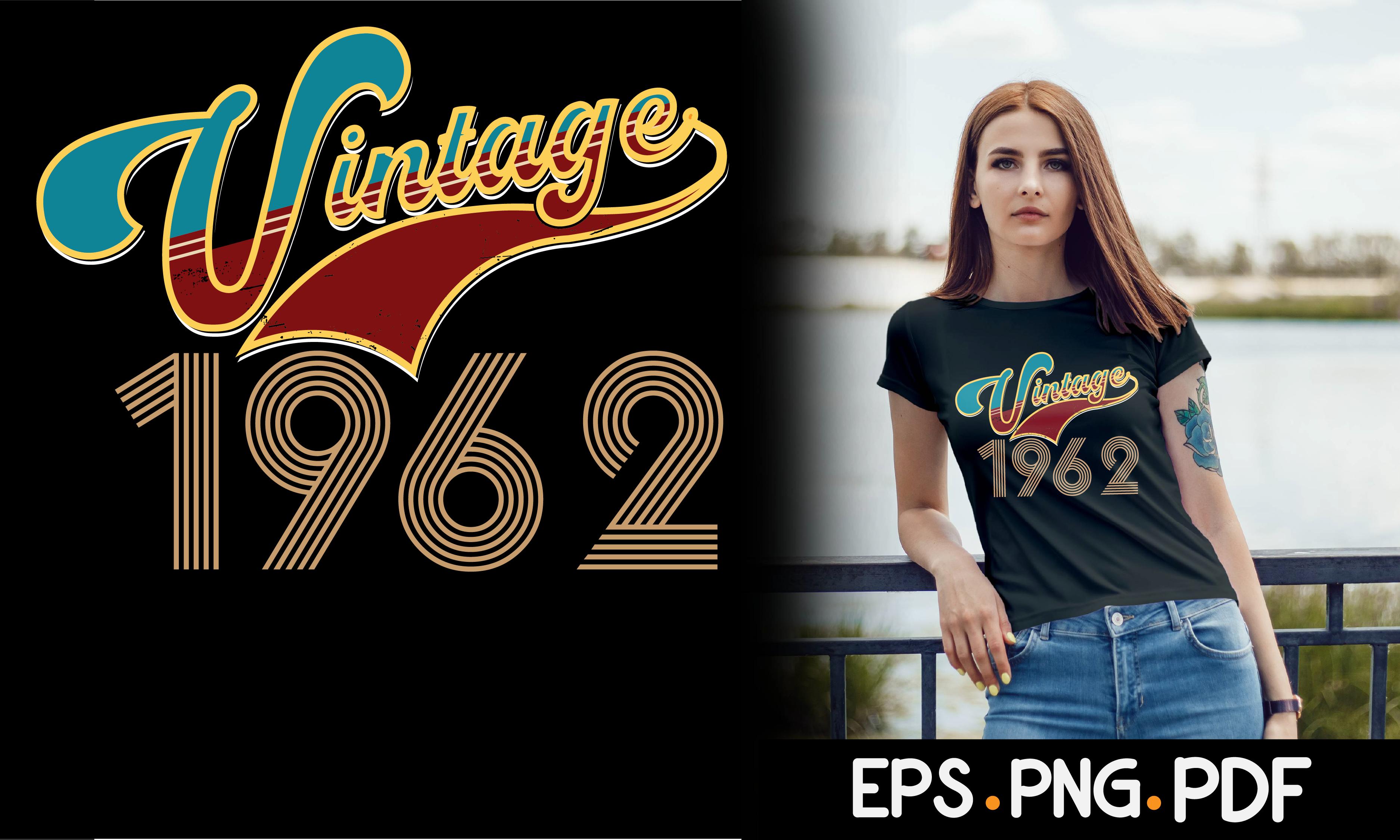 Vintage 1962 T Shirt Birthday