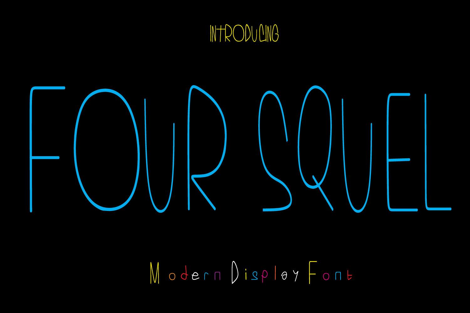 Four Squel Font