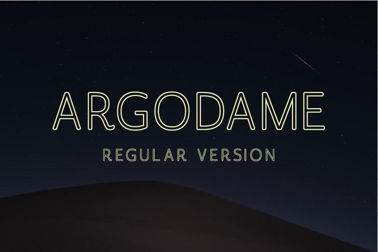 Argodame Outline Regular Font