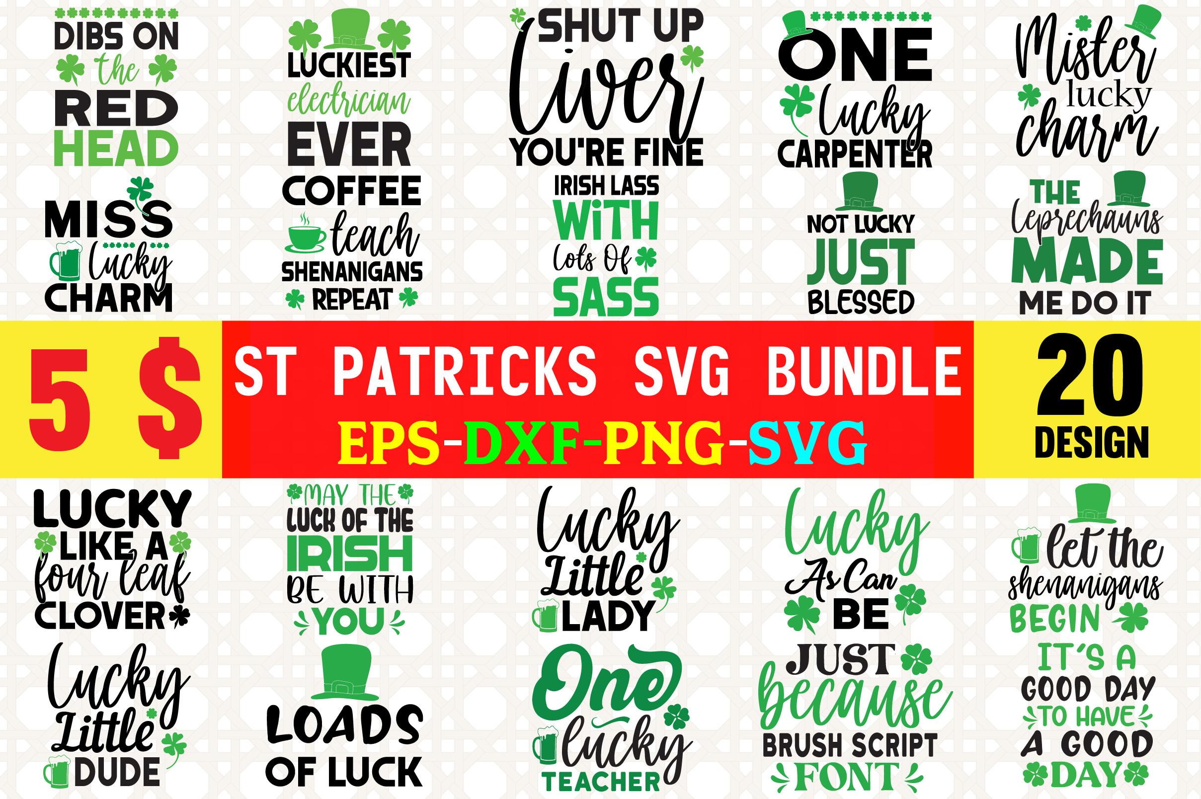 St Patrick Svg Bundle Cut File