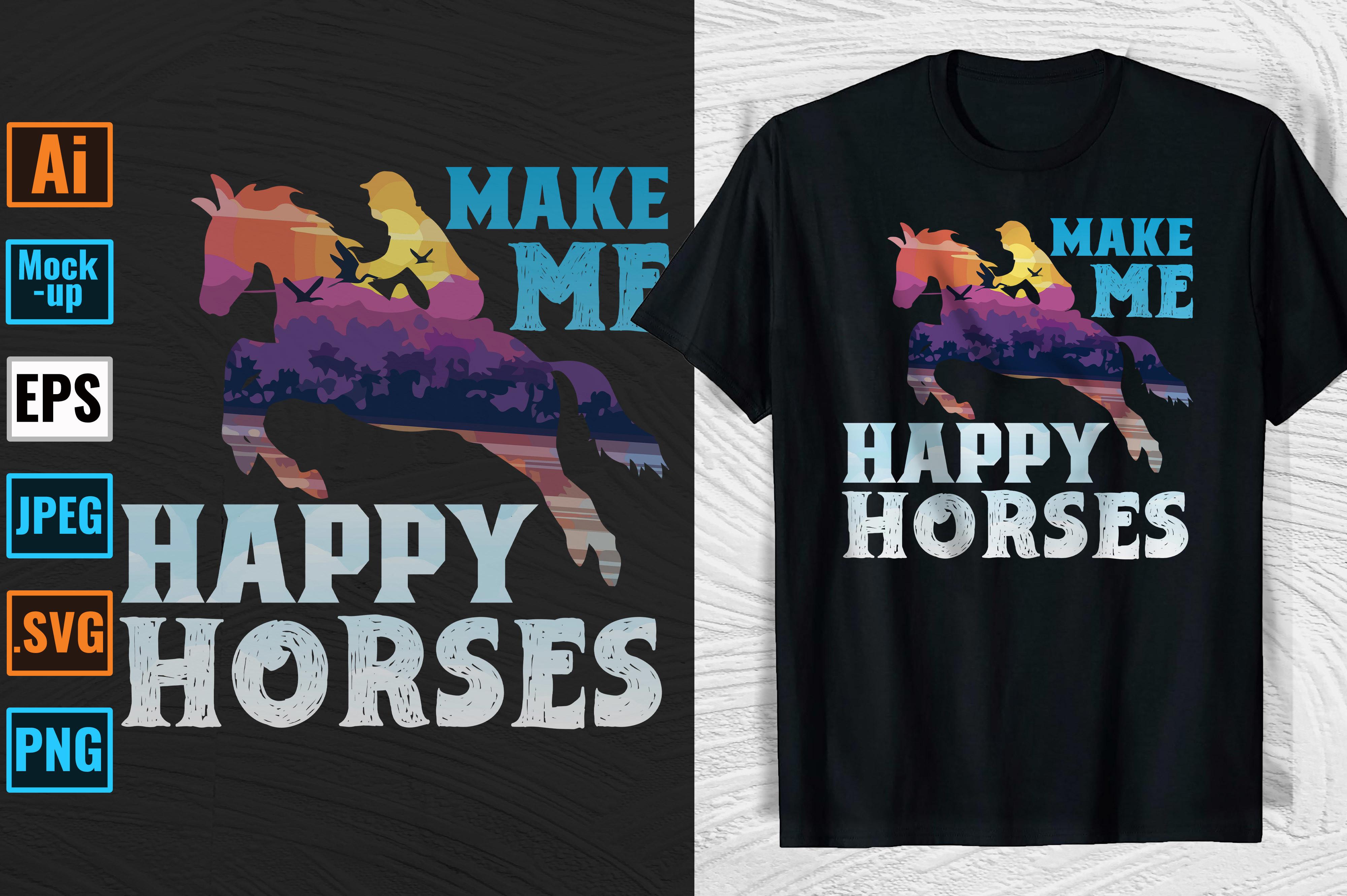 Horse T-shirt and Mug Design