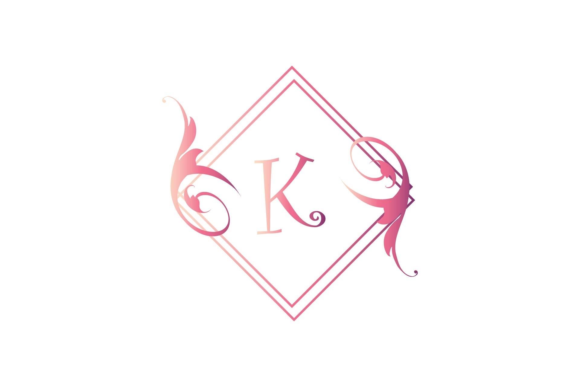 Monogram Invitation Floral
