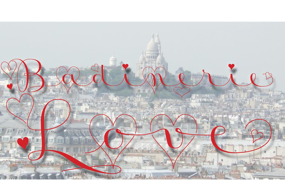Badinerie Love Font