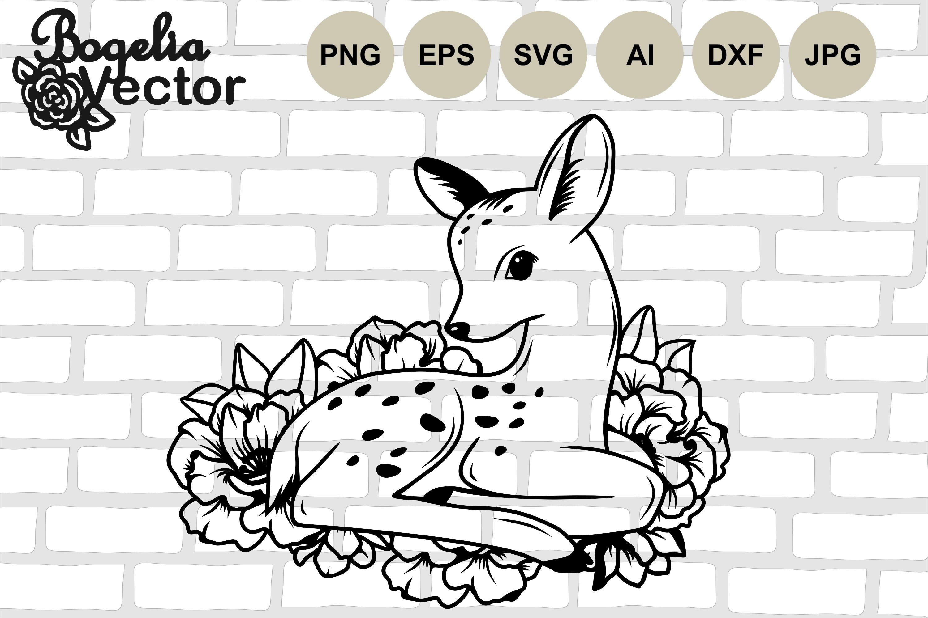 Floral Deer