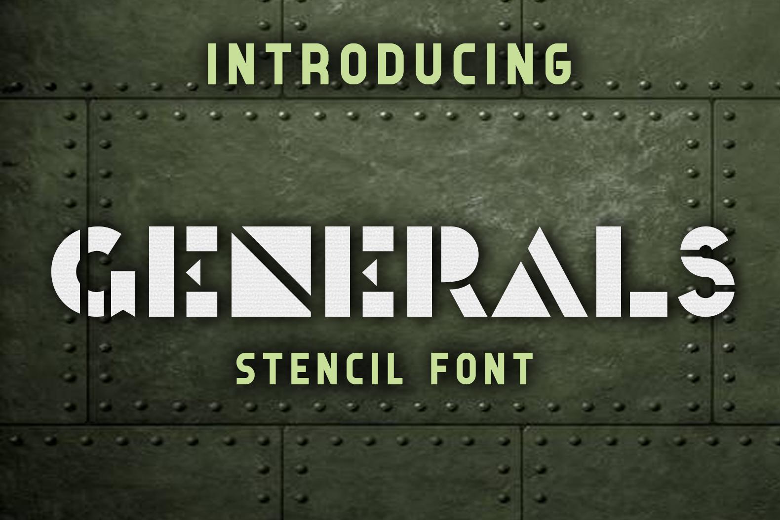 Generals Font