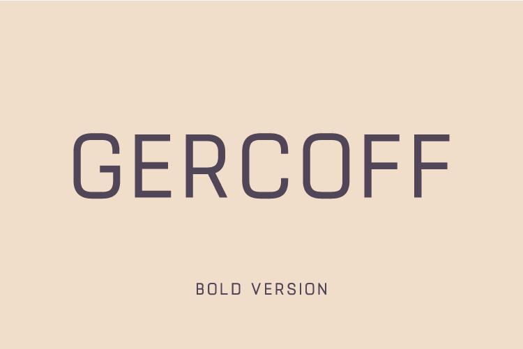 Gercoff Bold Font