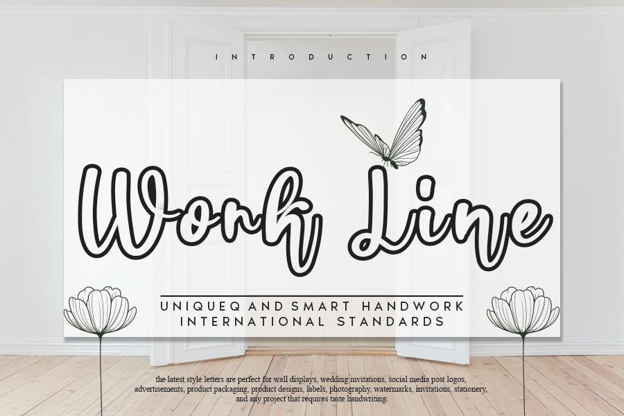 Work Line Font