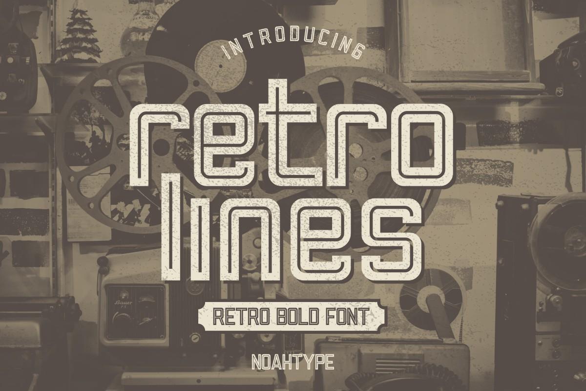 Retro Lines Font